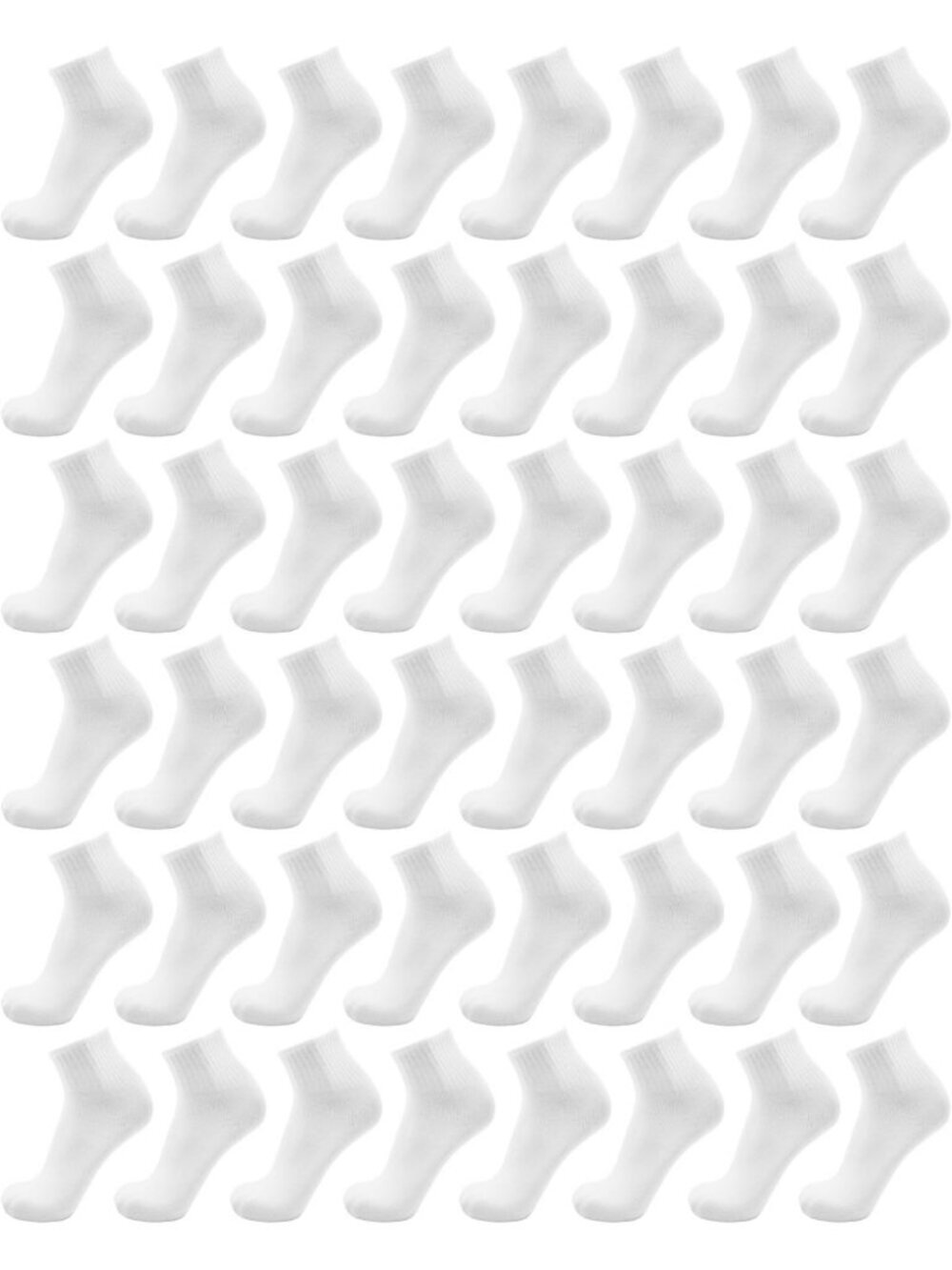 48 Pairs Men's Ankle Socks - Athletic, Breathable, Thin Quarter Casual Sports